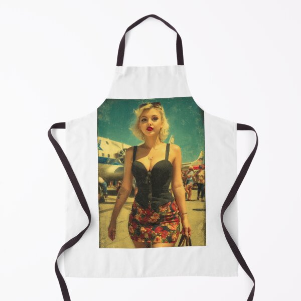 Item preview, 1950s Glamour with Aviation Pin-Up Twist designed and sold by Piotrek0001.