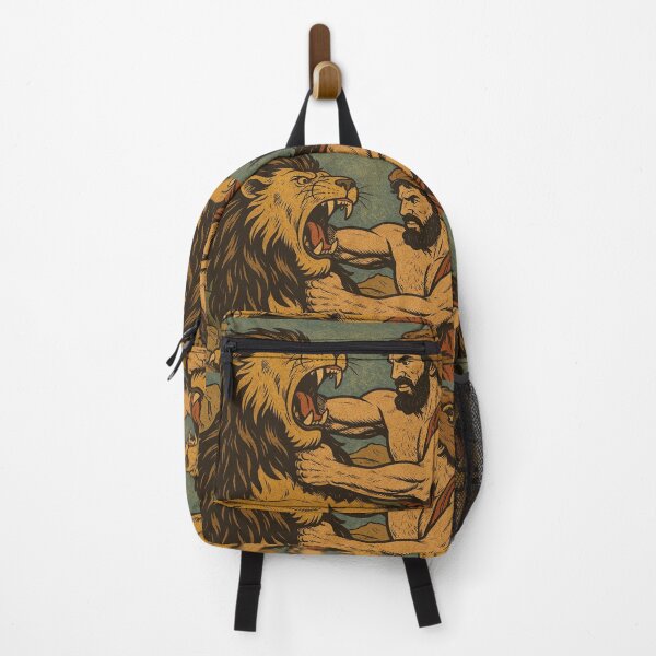 Item preview, Hercules fighting the Nemean lion, Greek mythology designed and sold by Mauswohn.
