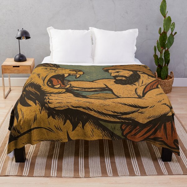 Item preview, Hercules fighting the Nemean lion, Greek mythology designed and sold by Mauswohn.