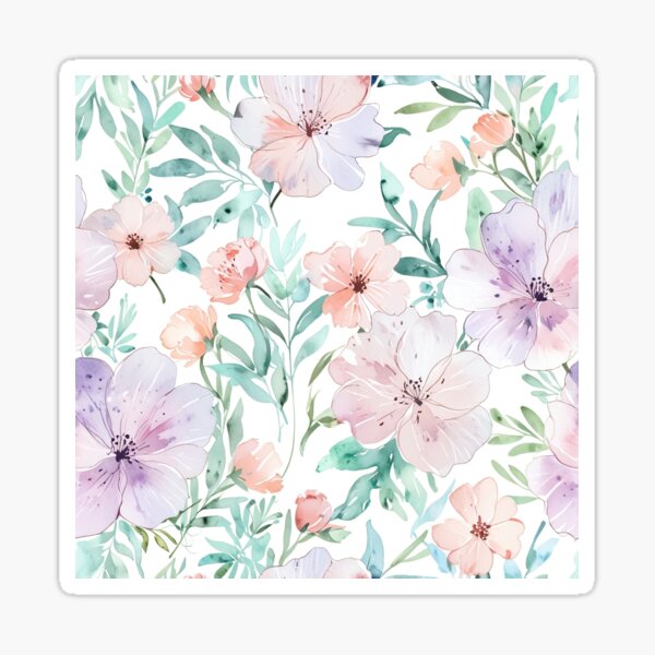 Item preview, Water Color Flower designed and sold by CoolPixels.