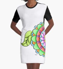 Mandala floral multicolor Graphic T-Shirt Dress