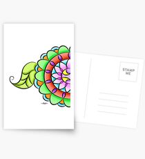 Mandala floral multicolor Postcards