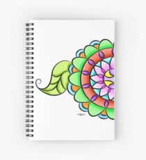 Mandala floral multicolor Spiral Notebook