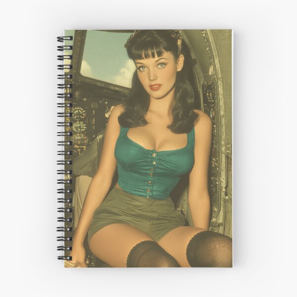 Item preview, Vintage Pin-Up Girls on Airfield Backdrop designed and sold by Piotrek0001.
