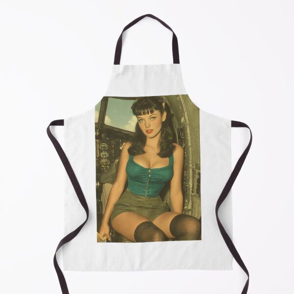 Item preview, Vintage Pin-Up Girls on Airfield Backdrop designed and sold by Piotrek0001.