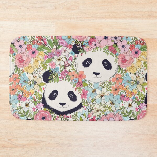 Item preview, Panda with Flowers designed and sold by CoolPixels.