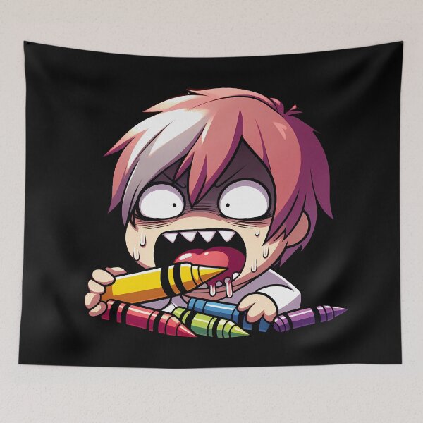 Item preview, Crayon Eater designed and sold by Funny Vintage Stickers And T-Shirts.