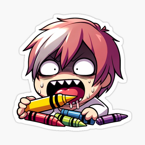 Item preview, Crayon Eater designed and sold by Funny Vintage Stickers And T-Shirts.