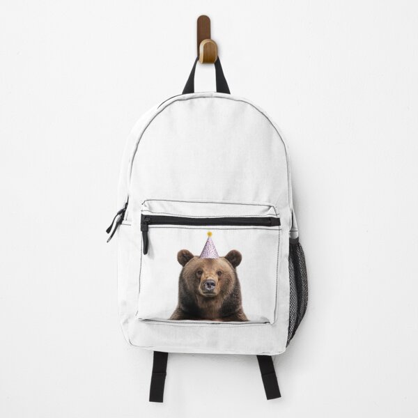 Item preview, Funny Grizzly bear Wearing Birthday Party Hat designed and sold by LazyOwlStore.