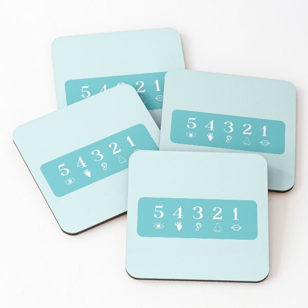 Item preview, 54321 Grounding Technique | Calm Anxiety | Mindfulness Practice designed and sold by The Turquoise Brush.