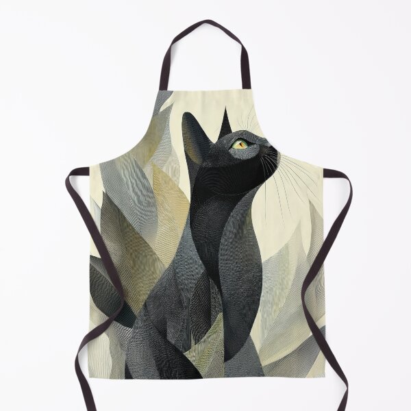 Item preview, Black cat and leaves - Modern Art designed and sold by sparsus.