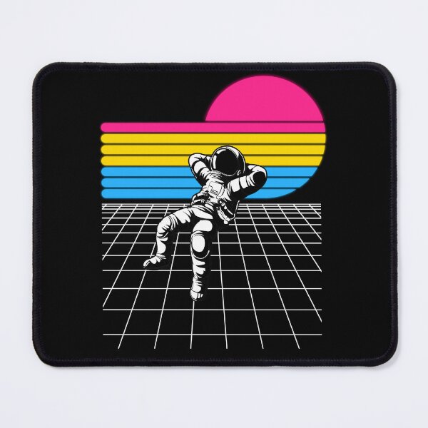 Item preview, Pansexual Pride Astronaut LGBTQ Vaporwave Art Pan Pride designed and sold by YikesForever.