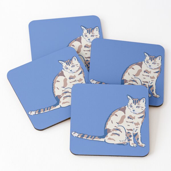Item preview, Tabby cat | blue shadow designed and sold by mangopuffstudio.