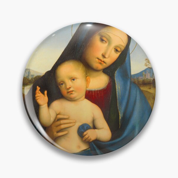 Item preview, Mother of God, Pray for us. Madonna and Child designed and sold by PhaedraArt.