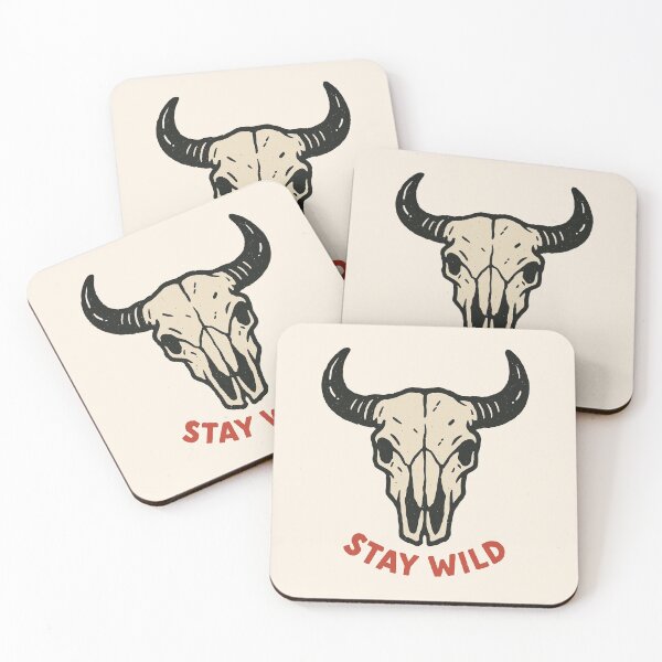 Item preview, Stay Wild – Vintage Cattle Skull Western Design designed and sold by Kalaidax.