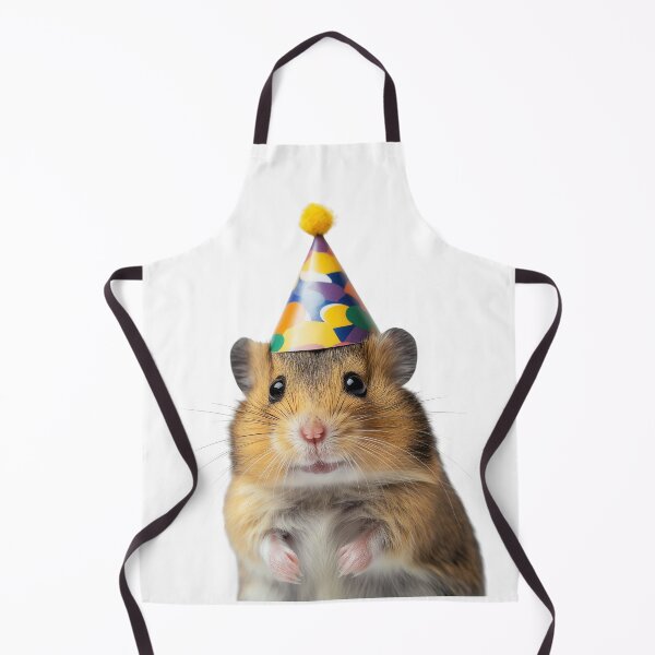 Item preview, Funny Hamster Wearing Birthday Party Hat designed and sold by LazyOwlStore.