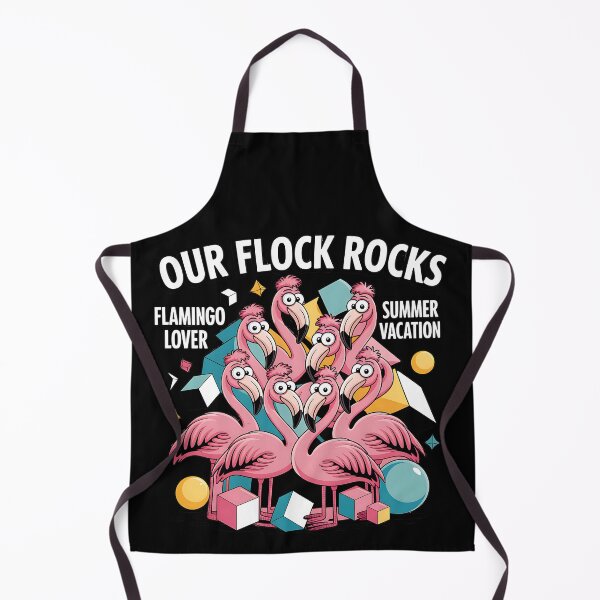Item preview, Our Flock Rocks Funny Flamingos Pink Birds designed and sold by SurrealArtSzysz.