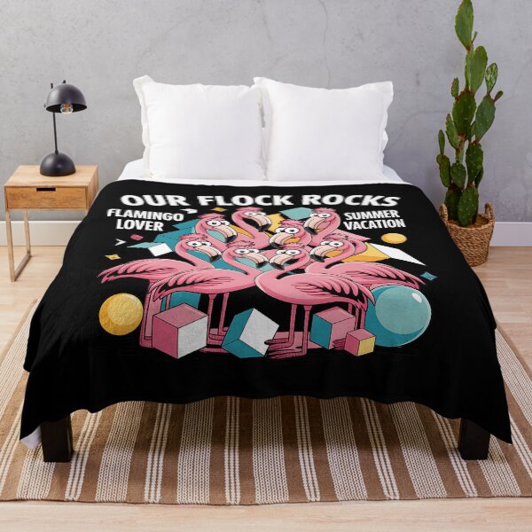 Item preview, Our Flock Rocks Funny Flamingos Pink Birds designed and sold by SurrealArtSzysz.