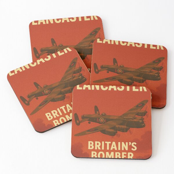 Item preview, Avro Lancaster Bomber Retro Poster designed and sold by Airpower Art.