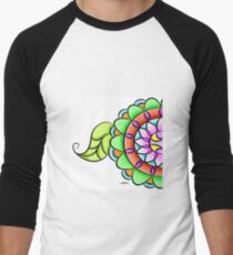 Mandala floral multicolor Baseball ¾ Sleeve T-Shirt