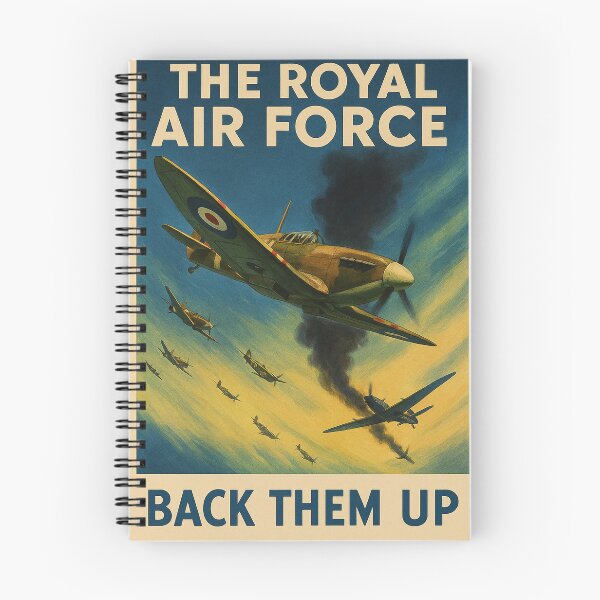 Item preview, Vintage Royal Air Force WW2 Retro Poster designed and sold by Airpower Art.