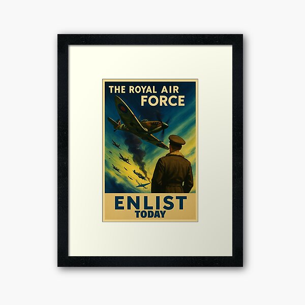 Artikel-Vorschau von Royal Air Force Enlist Heute Vintage Poster, designt und verkauft von Airpower Art.