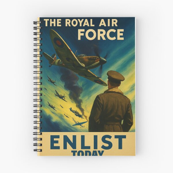Item preview, Royal Air Force Enlist Today Vintage Poster designed and sold by Airpower Art.
