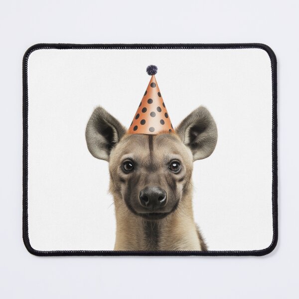 Item preview, Funny Hyena Wearing Birthday Party Hat designed and sold by LazyOwlStore.