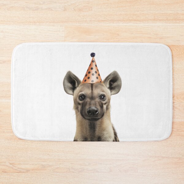 Item preview, Funny Hyena Wearing Birthday Party Hat designed and sold by LazyOwlStore.