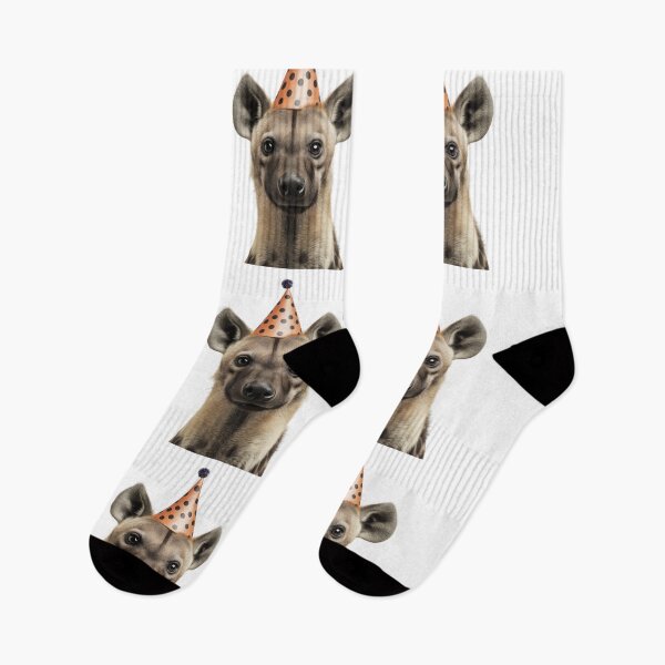 Item preview, Funny Hyena Wearing Birthday Party Hat designed and sold by LazyOwlStore.
