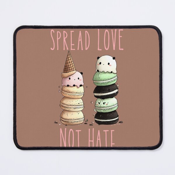 Item preview, Spread Love Not Hate - Mochi Desserts Waffle designed and sold by Reugba.