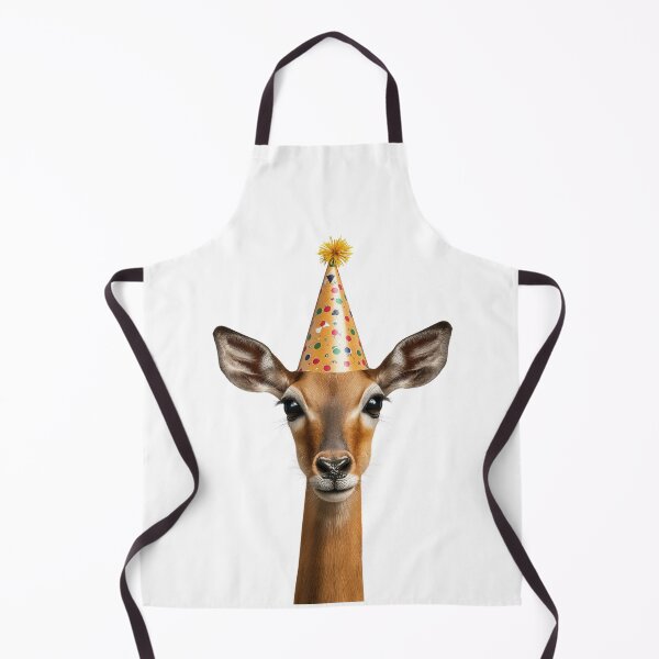 Item preview, Funny Impala Wearing Birthday Party Hat designed and sold by LazyOwlStore.