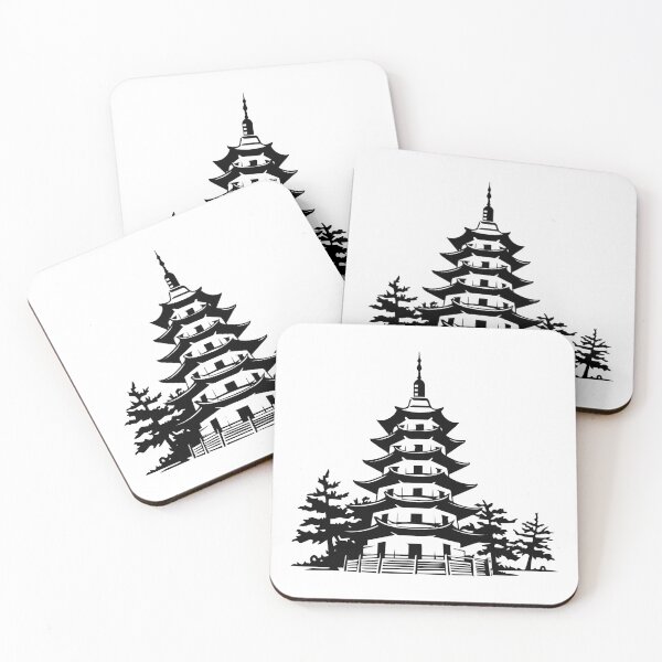 Item preview, Pagoda Buddhist Temple Shrine Asian Tradition Tower Zen designed and sold by inkoutninja.