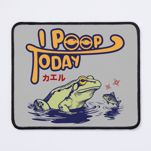 Item preview, I poop today_frog meme designed and sold by Witch Cat.