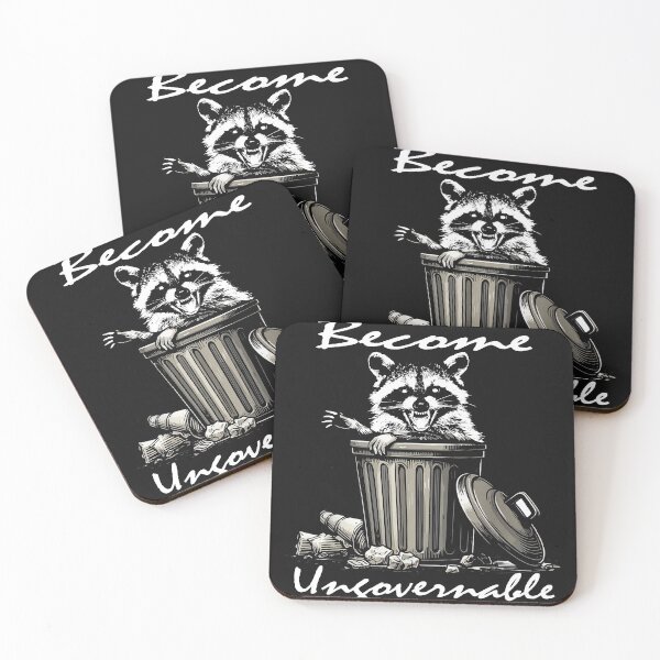 Item preview, Trash Panda Retro Angry Raccoon Funny Become Ungovernable designed and sold by MOHAMED FRASER.
