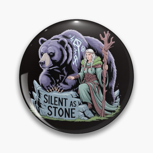 Item preview, Mountain Druidess and Bear – Silent as Stone designed and sold by Slavicsoul.