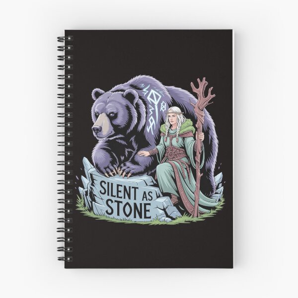 Item preview, Mountain Druidess and Bear – Silent as Stone designed and sold by Slavicsoul.