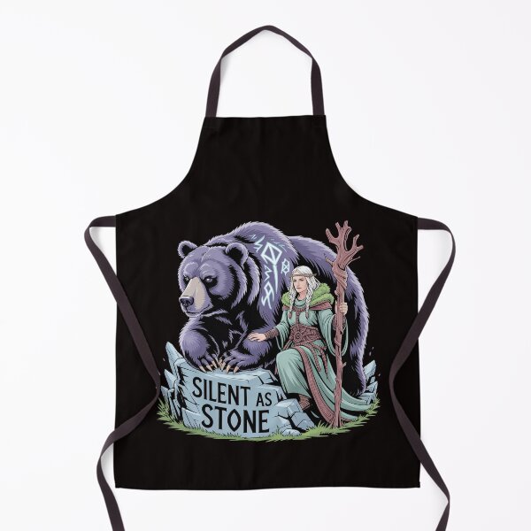 Item preview, Mountain Druidess and Bear – Silent as Stone designed and sold by Slavicsoul.