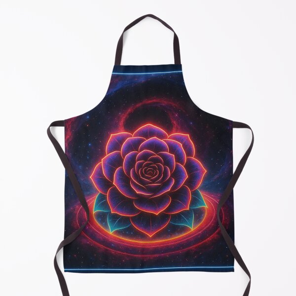 Item preview, Void Bloom – Neon Rose in the Cosmic Vortex designed and sold by American Steel.