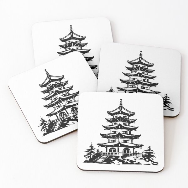 Item preview, Pagoda Buddhist Temple Shrine Asian Tradition Tower Zen designed and sold by inkoutninja.