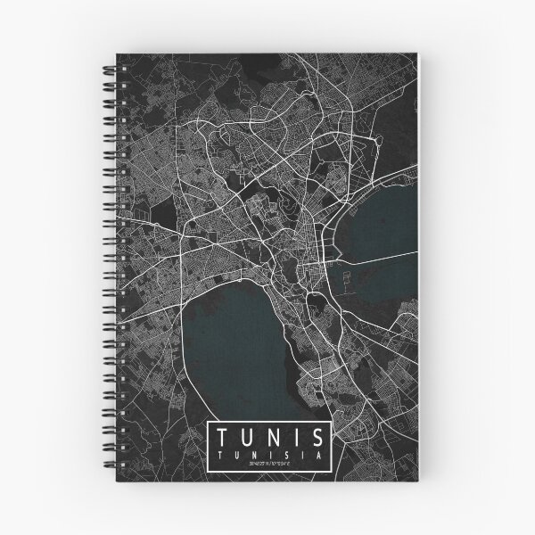 Item preview, Tunis City Map of Tunisia - Dark designed and sold by deMAP.