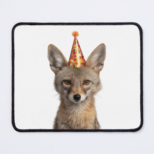 Item preview, Funny Jackal Wearing Birthday Party Hat designed and sold by LazyOwlStore.