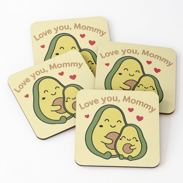 Item preview, Kawaii Avocado Mom and Baby designed and sold by GinColorist.