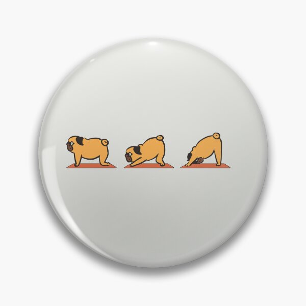 Item preview, Downward Facing Dog Pug Yoga designed and sold by Huebucket.