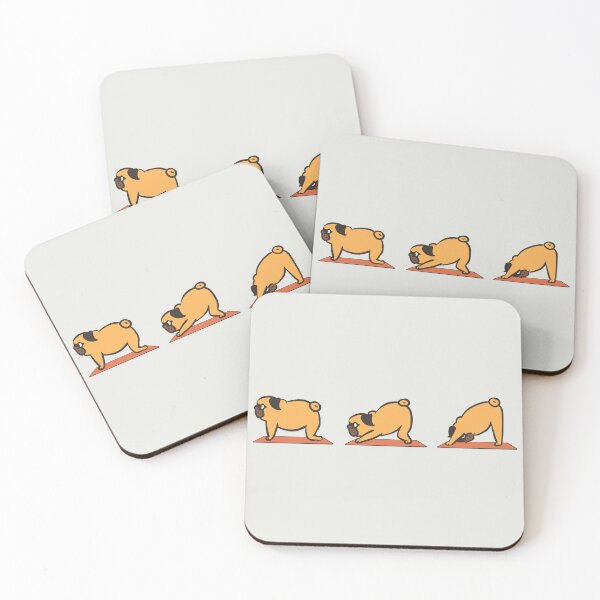 Item preview, Downward Facing Dog Pug Yoga designed and sold by Huebucket.