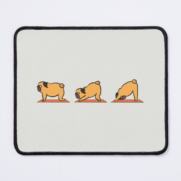 Item preview, Downward Facing Dog Pug Yoga designed and sold by Huebucket.