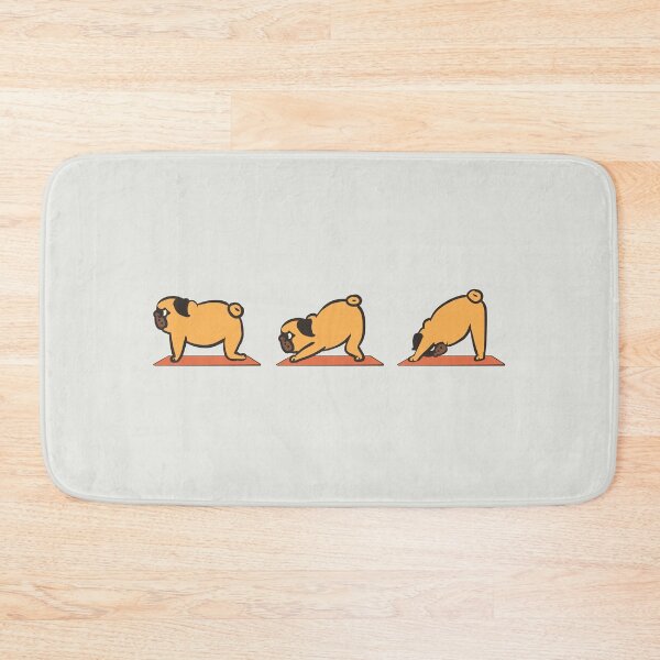 Item preview, Downward Facing Dog Pug Yoga designed and sold by Huebucket.