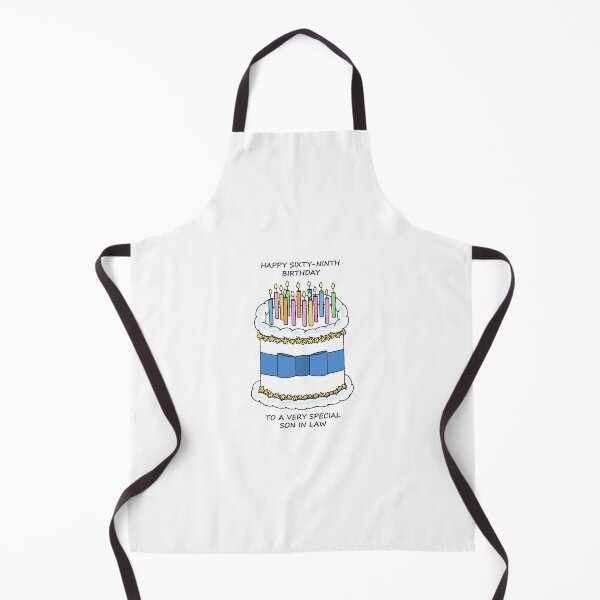 Item preview, Son in Law Happy 69th Birthday Cake and Candles designed and sold by KateTaylor.