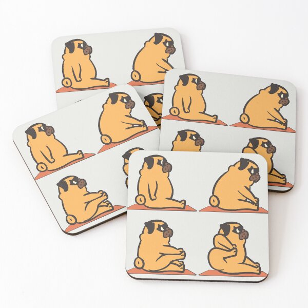 Item preview, Shooting Bow Pug Yoga designed and sold by Huebucket.
