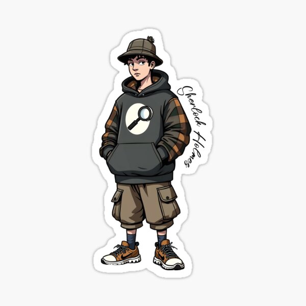 Item preview, Legends in Streetwear – Sherlock Holmes designed and sold by stickerperso-ia.